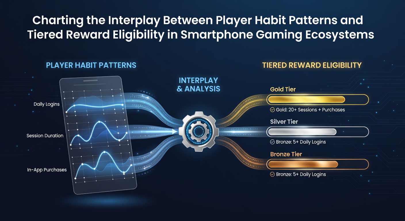 Visualisierung von Spielgewohnheitsmustern und Belohnungstiers in mobilen Gaming-Apps