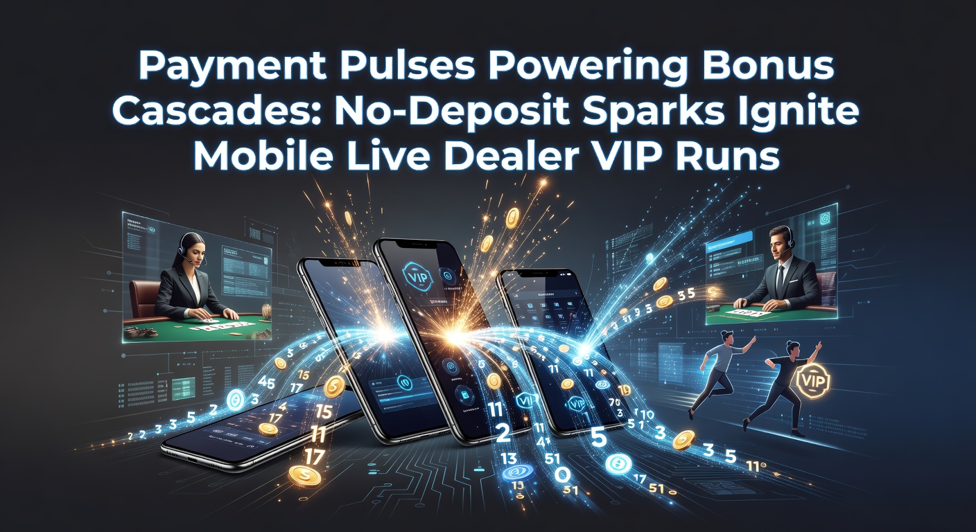 Grafik zeigt dynamische Zahlungsströme, die Bonus-Ketten in mobilen Casino-Apps auslösen, mit No-Deposit-Symbolen als Startfunken